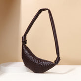 Sacs à bandoulière Croissant Sac à boulettes en cuir souple Sac à bandoulière Baguette Sac sous le bras